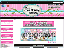 Tablet Screenshot of card-making-downloads.com